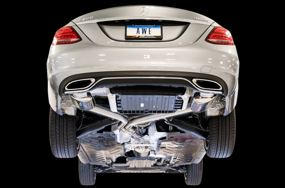 AWE Exhaust for Mercedes - Benz W205 C300 / C200 - SBX Performance