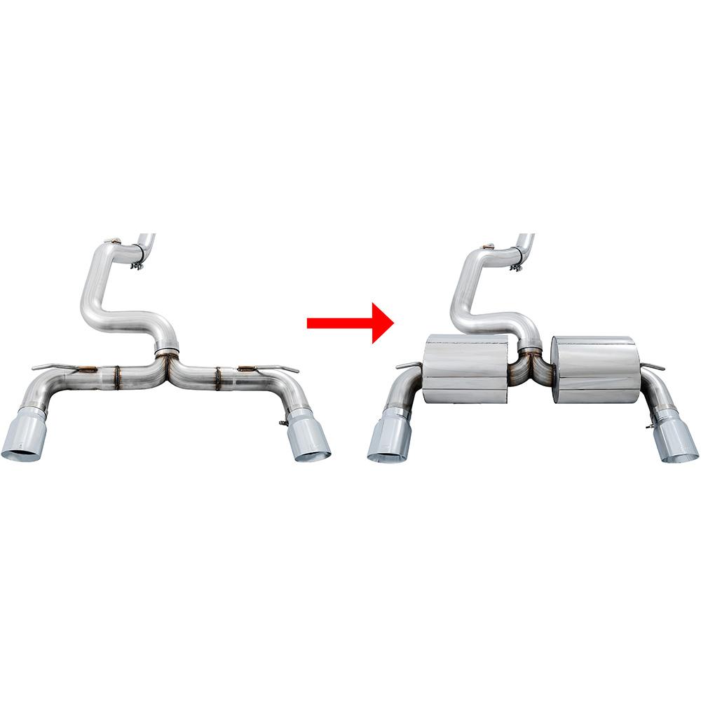 AWE Track to Touring Exhaust Conversion Kit | 2016-2018 Ford Focus RS (3810-11056)