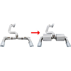 AWE Track to Touring Exhaust Conversion Kit | 2016-2018 Ford Focus RS (3810-11056)