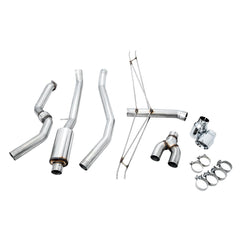 AWE Dual Tip Exhaust Conversion Kit | 2017-2021 Honda Civic Si 1.5L Turbo (3810-31016)