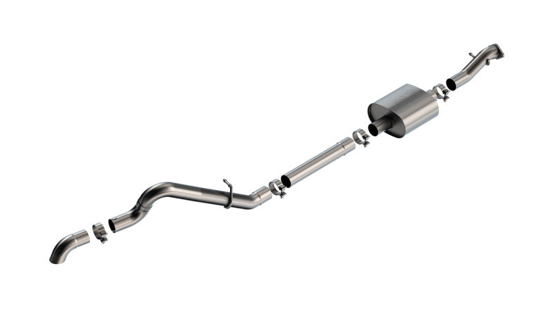 Borla 21-22 Ford Bronco 2.3L 2DR/4DR T-304 Stainless Steel Cat-Back Touring Exhaust - Brushed