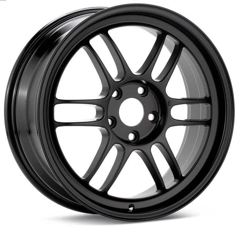 Enkei RPF1 15x7 4x100 41mm Offset 73mm Bore Matte Black Wheel Honda & Acura 4-Lug/02-06 Mini *MOQ 40