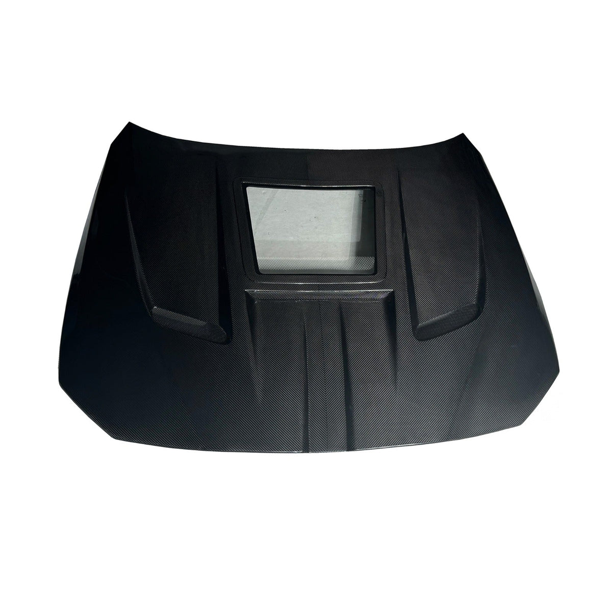Prepreg Carbon Fiber GT R Style Vented Hood w/ Transparent window  - BMW G80 M3 & G81 M3 / G82 & G83 M4.
