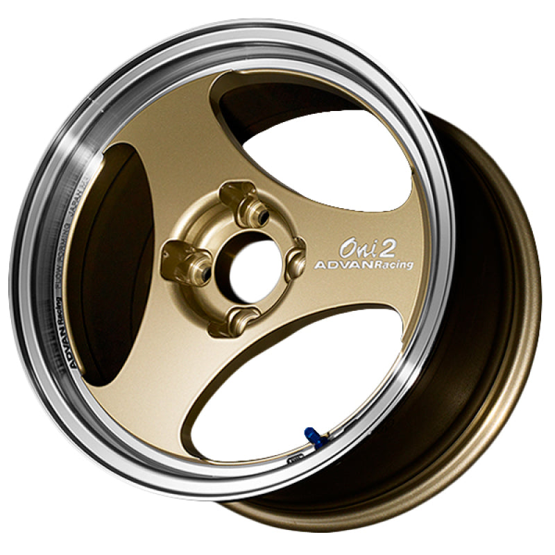 Advan ONI2 15X6 +35 4x100 Machining and Champagne Gold