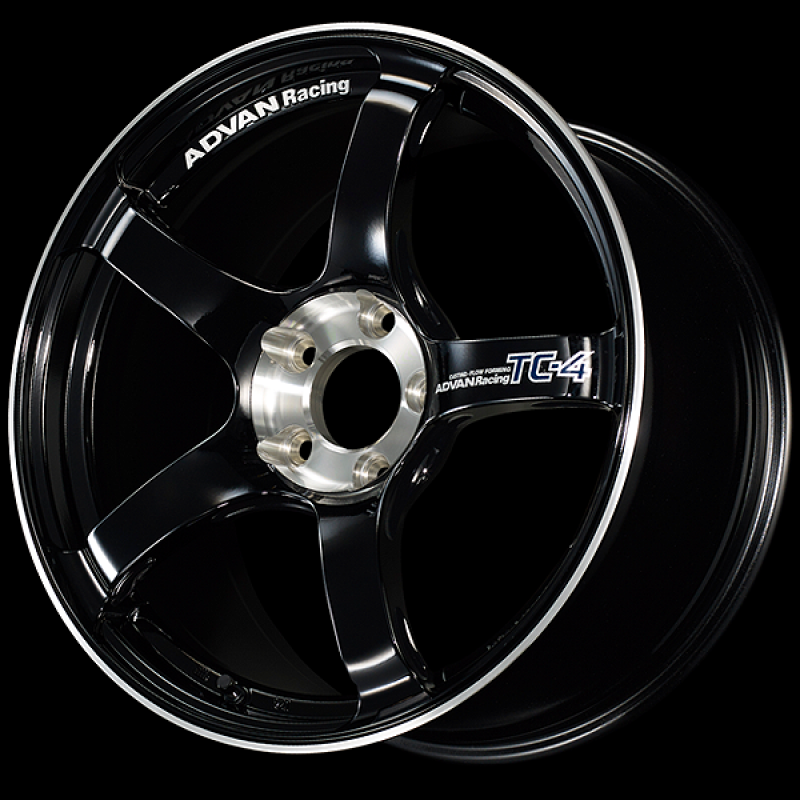 Advan TC-4 SE 18x8.5 / +37 Offset / 5x114.3 / 73mm Bore / Racing Gloss Black and Diamond Cut