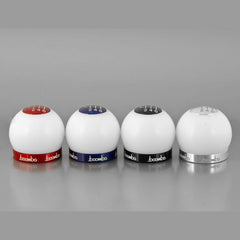 Boomba Racing V2 White Round 220g Shift Knob | 2015-2022 Ford Mustang Ecoboost/V6/GT (028-00-017)
