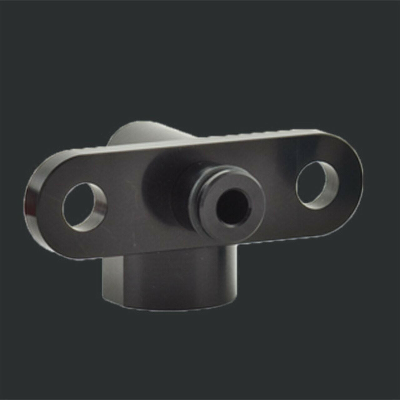 Boomba Racing Fuel Pressure Regulator Adaptor - Right Angle | 2008-2015 Mitsubishi Evo X (009-01-006).