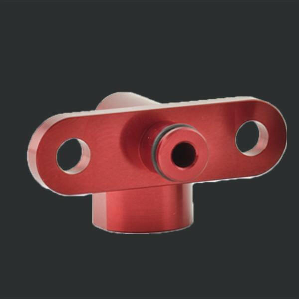 Boomba Racing Fuel Pressure Regulator Adaptor - Right Angle | 2008-2015 Mitsubishi Evo X (009-01-006).