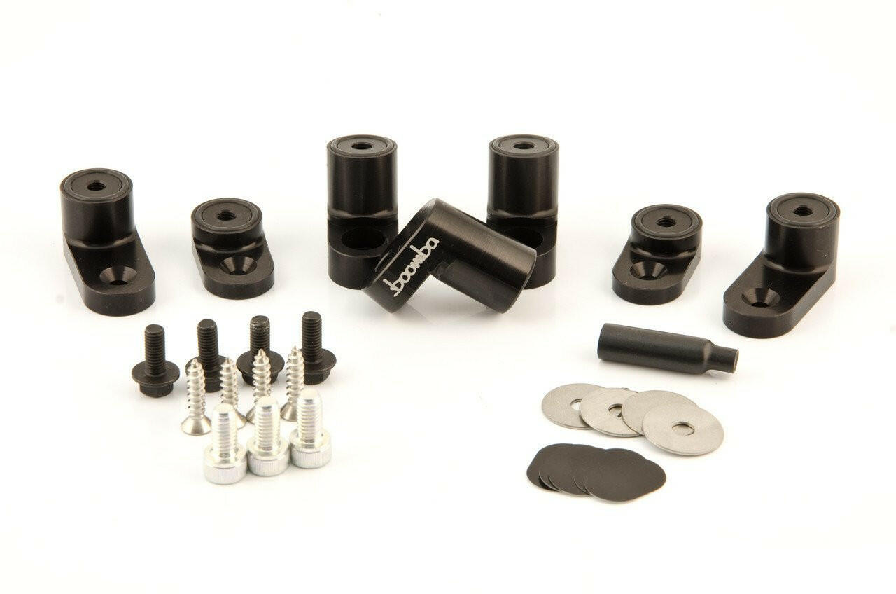 Boomba Racing Wing Risers | 2013-2018 Ford Focus ST and 2016-2018 Ford Focus RS (022000120).