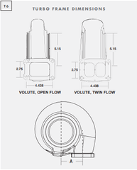 S500SX-E Journal Bearing Super Core Turbo Assembly T6 Flange By BorgWarner