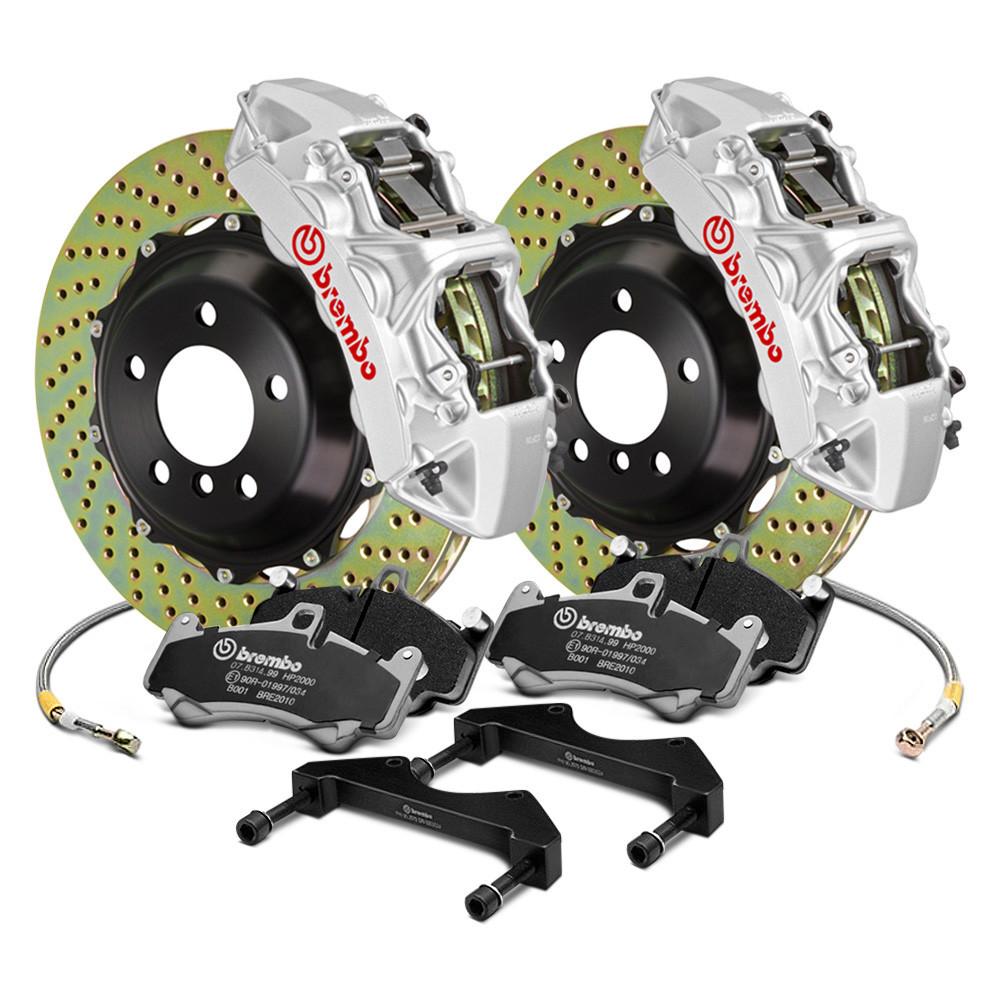 Brembo GT Series Cross Drilled Front Big Brake Kit | 1999-2007 Mitsubishi Evolution (1M1.8025A).