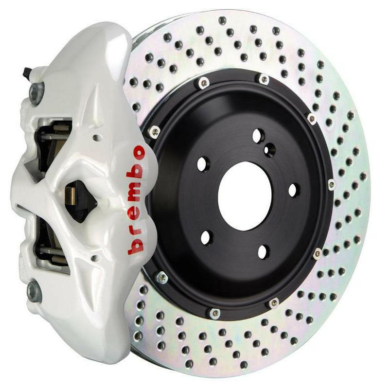 Brembo GT Monobloc 4-Piston 345mm Front Drilled Big Brake Kit | 2017-2021 Honda Civic Si/Type-R (1S1.8005A).