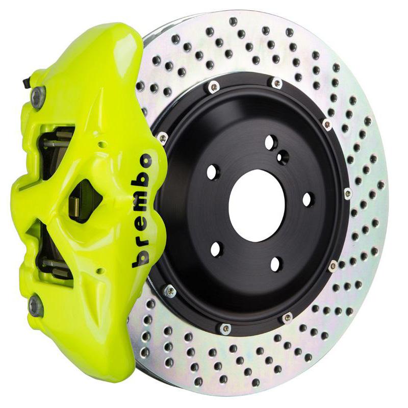 Brembo GT Monobloc 4-Piston 345mm Front Drilled Big Brake Kit | 2017-2021 Honda Civic Si/Type-R (1S1.8005A).
