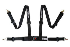 Buddy Club Black Racing Spec 4 Point Seat Harness (BC08-RSSH4-B).