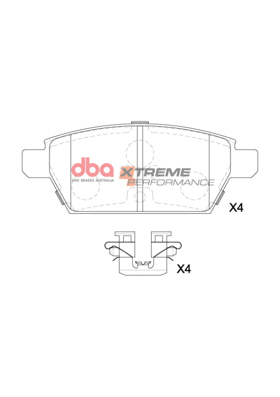 DBA 06-12 Ford Fusion XP Performance Rear Brake Pads