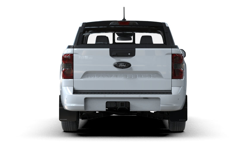 Rally Armor 22-26 22-26 Ford Maverick  Black UR Mud Flaps White Logo