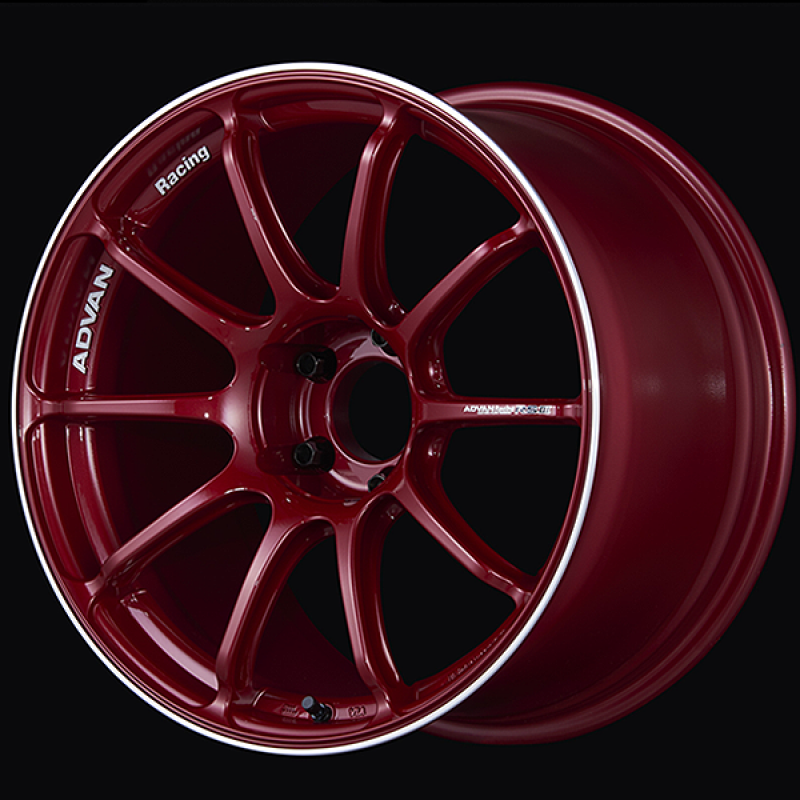 Advan RSIII 18x7.5 / +48 Offset / 5-114.3 / 73mm Bore / Racing Candy Red & Ring