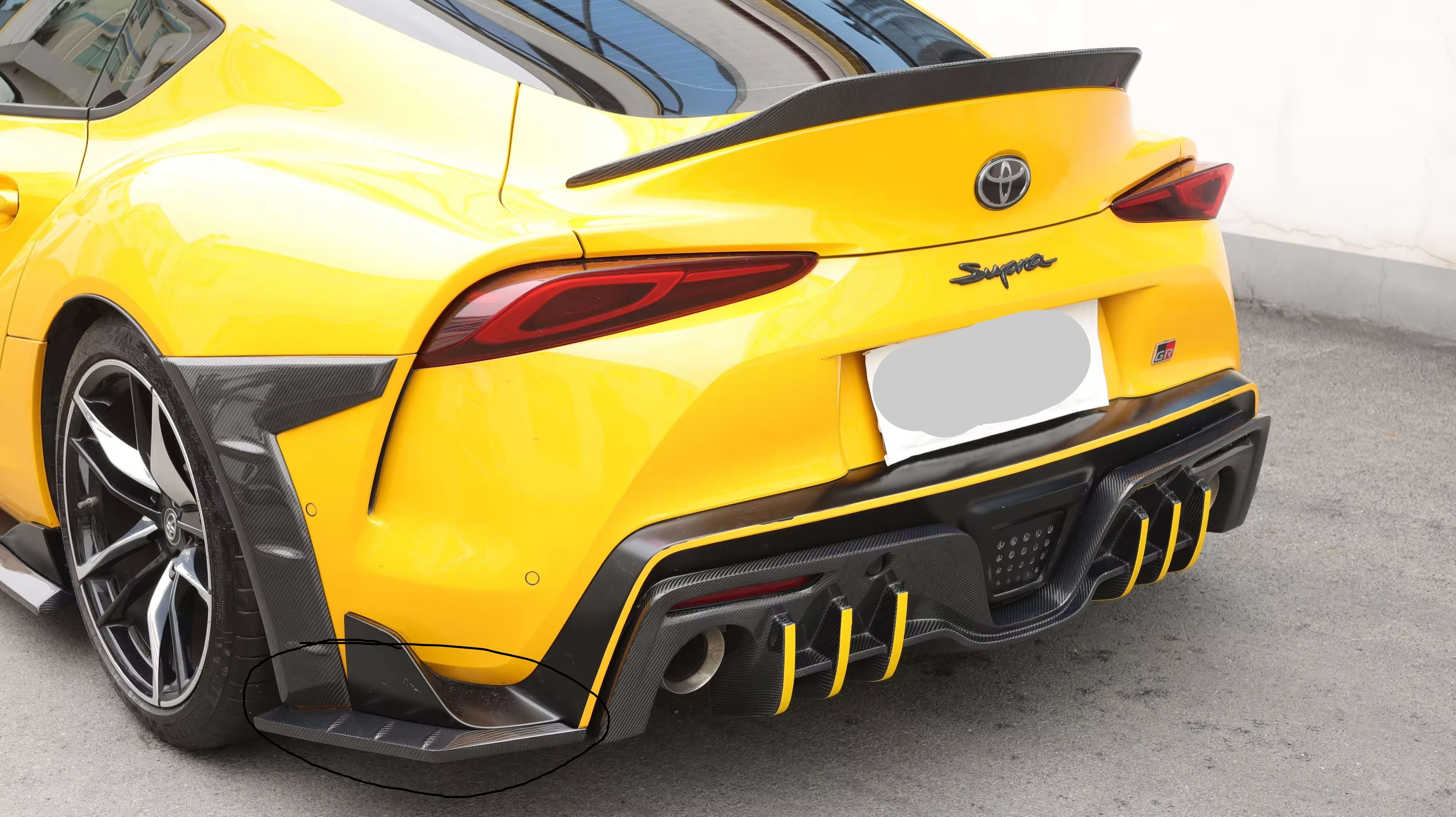 Carbon Fiber TCI Front + Rear Fender Trim -  Toyota GR Supra A90 MK5 (2020–2025).