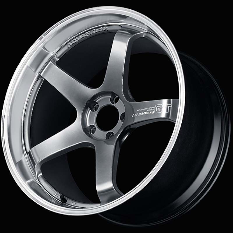 Advan GT Premium Version 19x10.5 / +15 ET / 5x114.3 / 73mm Bore / Machining and Hyper Platinum Black