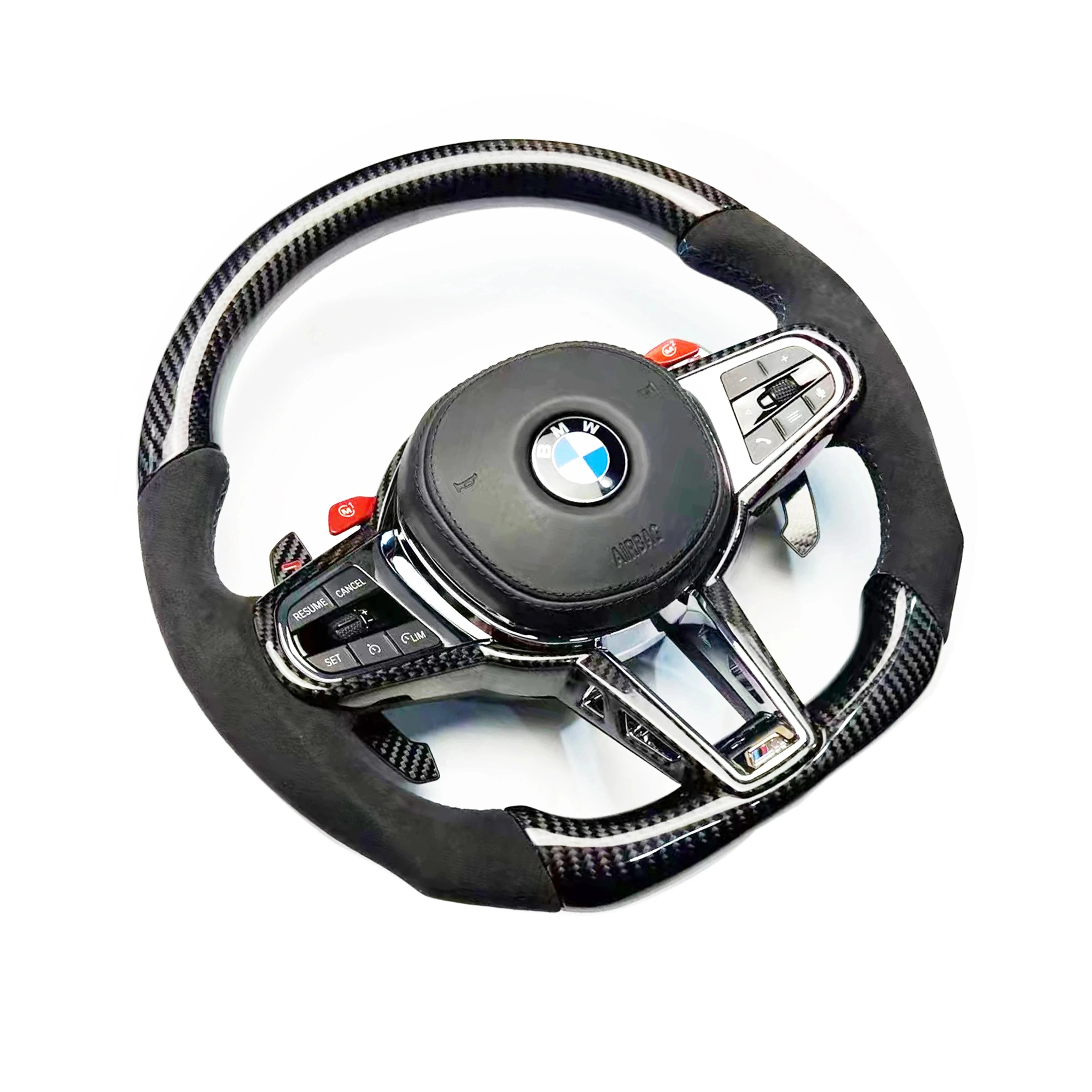 2025 LCI Steering Wheel w/ Carbon Fiber Trim Complete Replacement- BMW G Chassis.