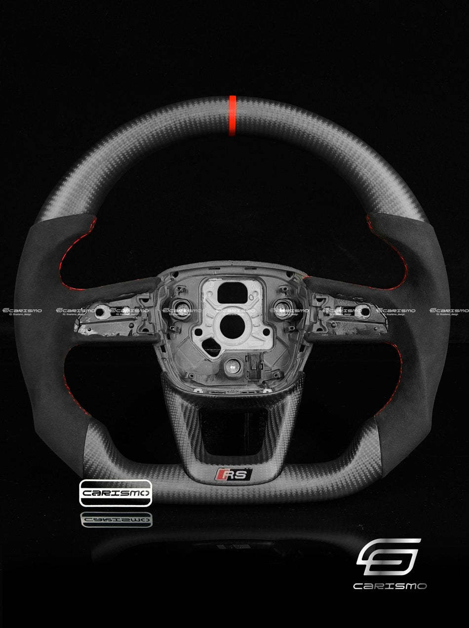 Carismo Steering Wheel For Audi (B9.5 Q Wheel) - Sport - Matte Carbon - Alcantara