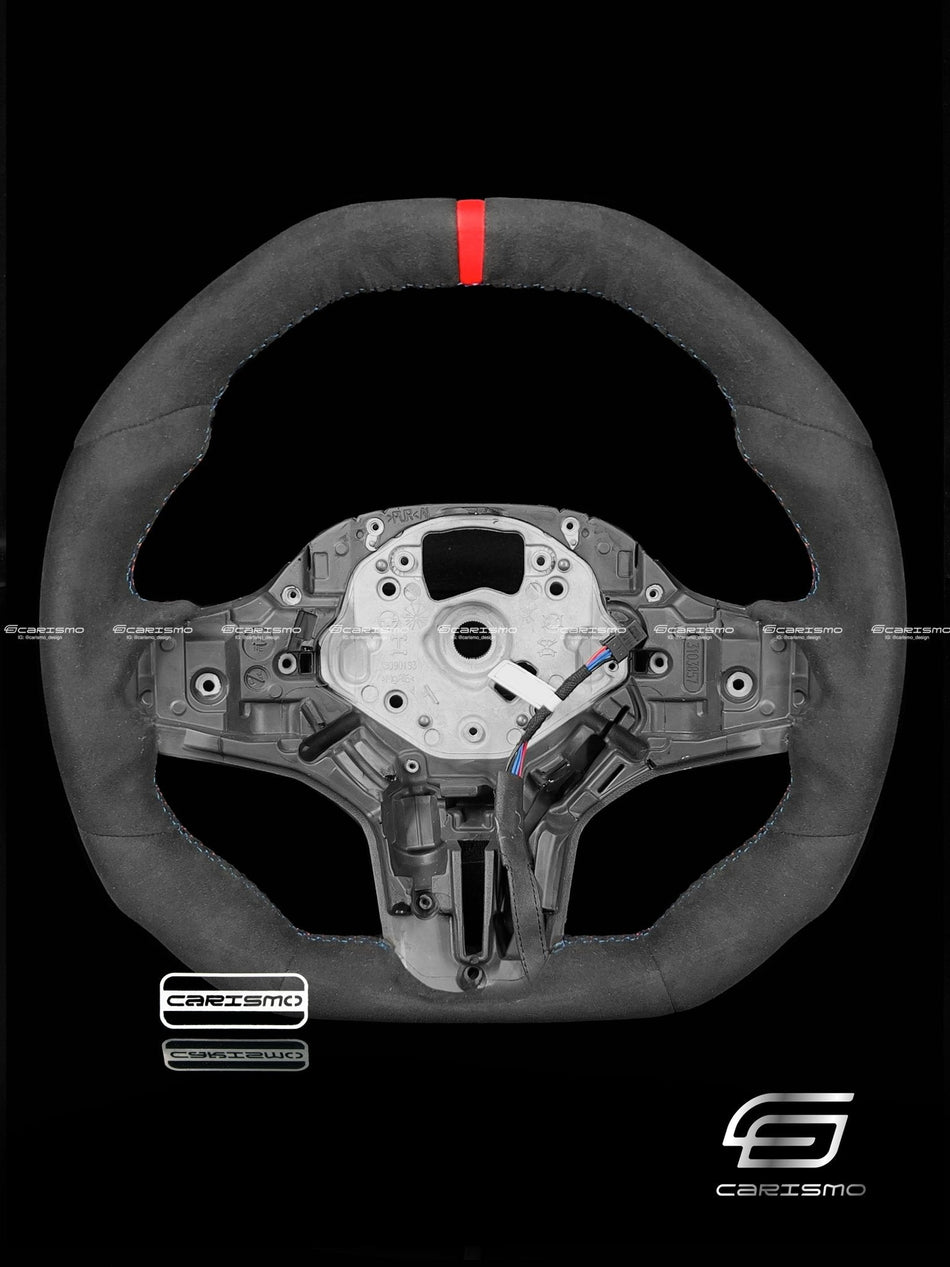 Carismo Steering Wheel For BMW G-Series (M Performance Wheel) - Signature - Full Alcantara (Heated)