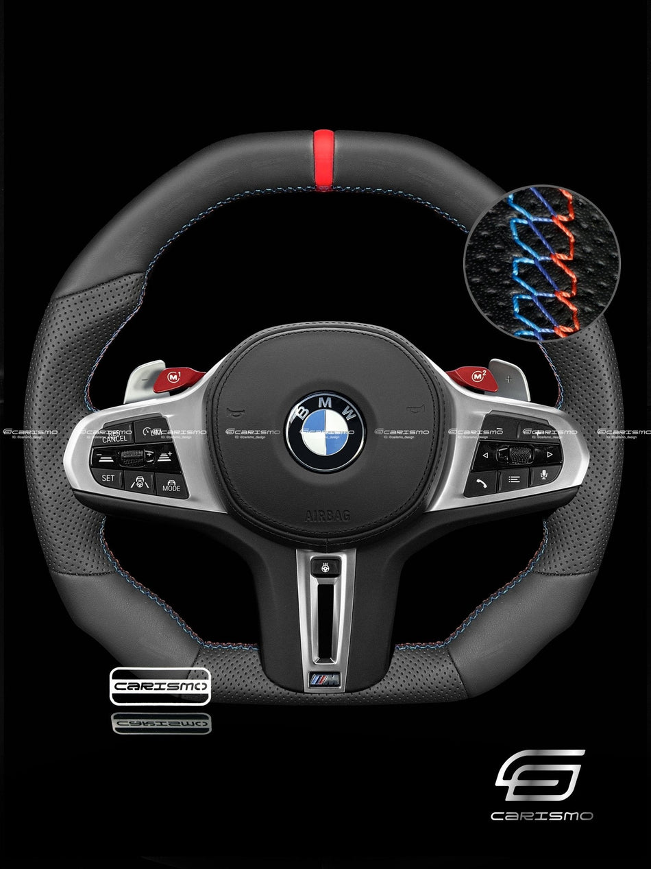 Carismo Steering Wheel For BMW G-Series (M Performance Wheel) - Signature - Full Leather (Heated)