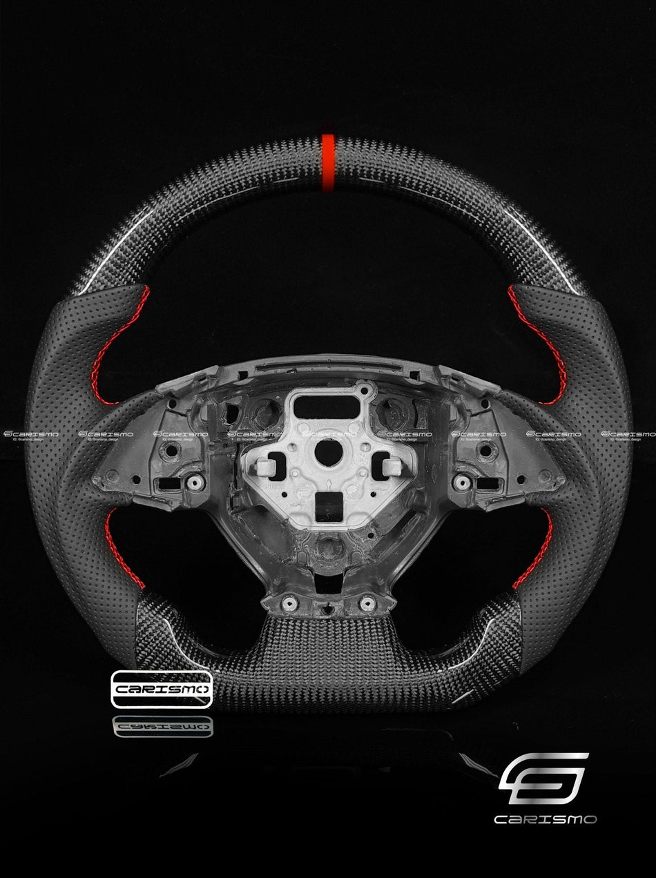 Carismo Steering Wheel For Chevrolet Camaro (Gen 6) - Sport - Gloss Carbon - Perforated Leather