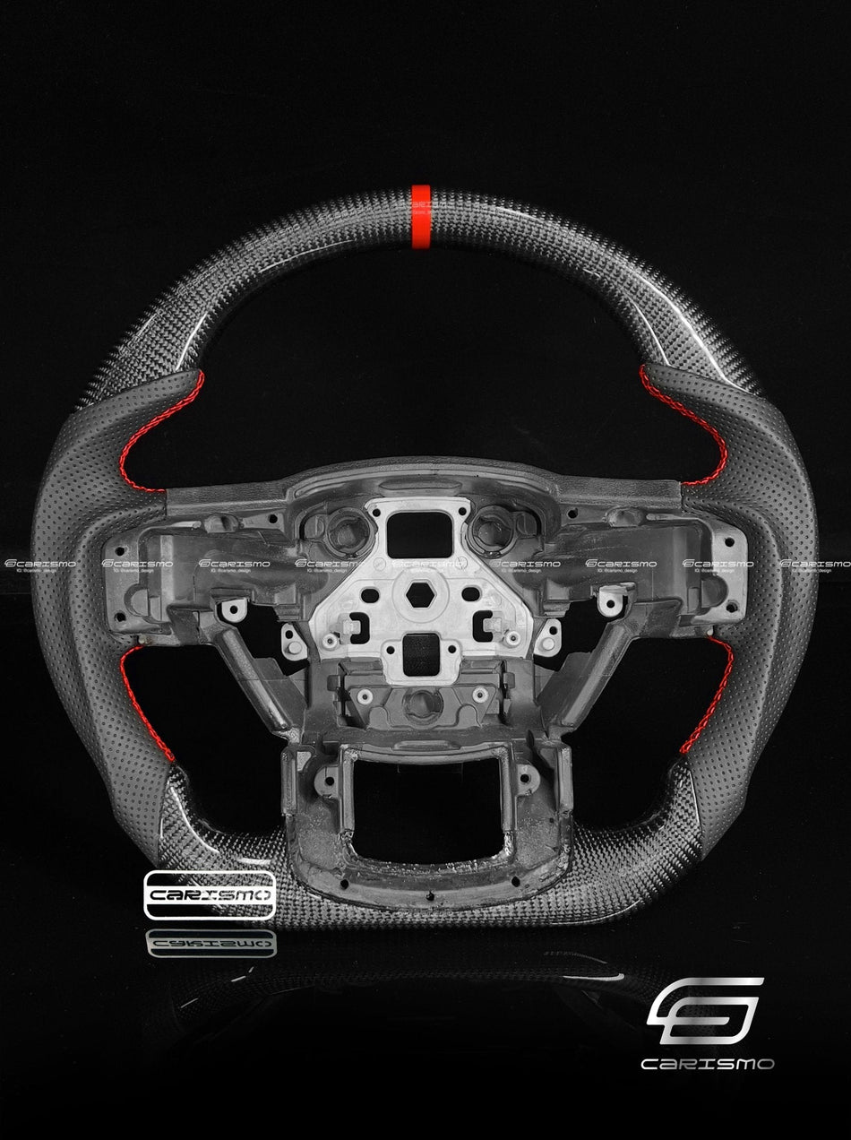 Carismo Steering Wheel For Ford F-150 Raptor (Gen 2) - Sport - Gloss Carbon - Perforated Leather