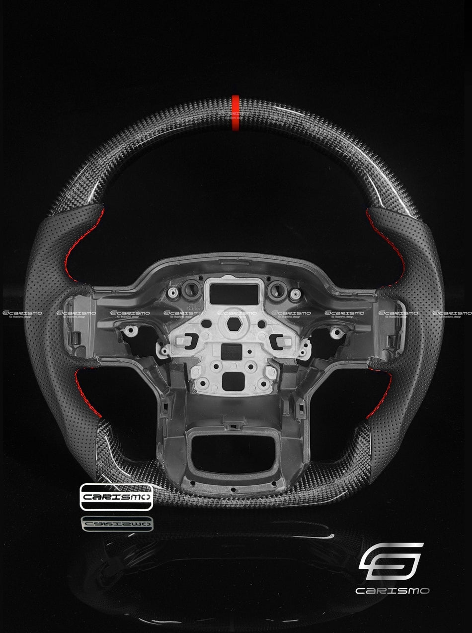 Carismo Steering Wheel For Ford F-150 Raptor (Gen 3) - Sport - Gloss Carbon - Perforated Leather