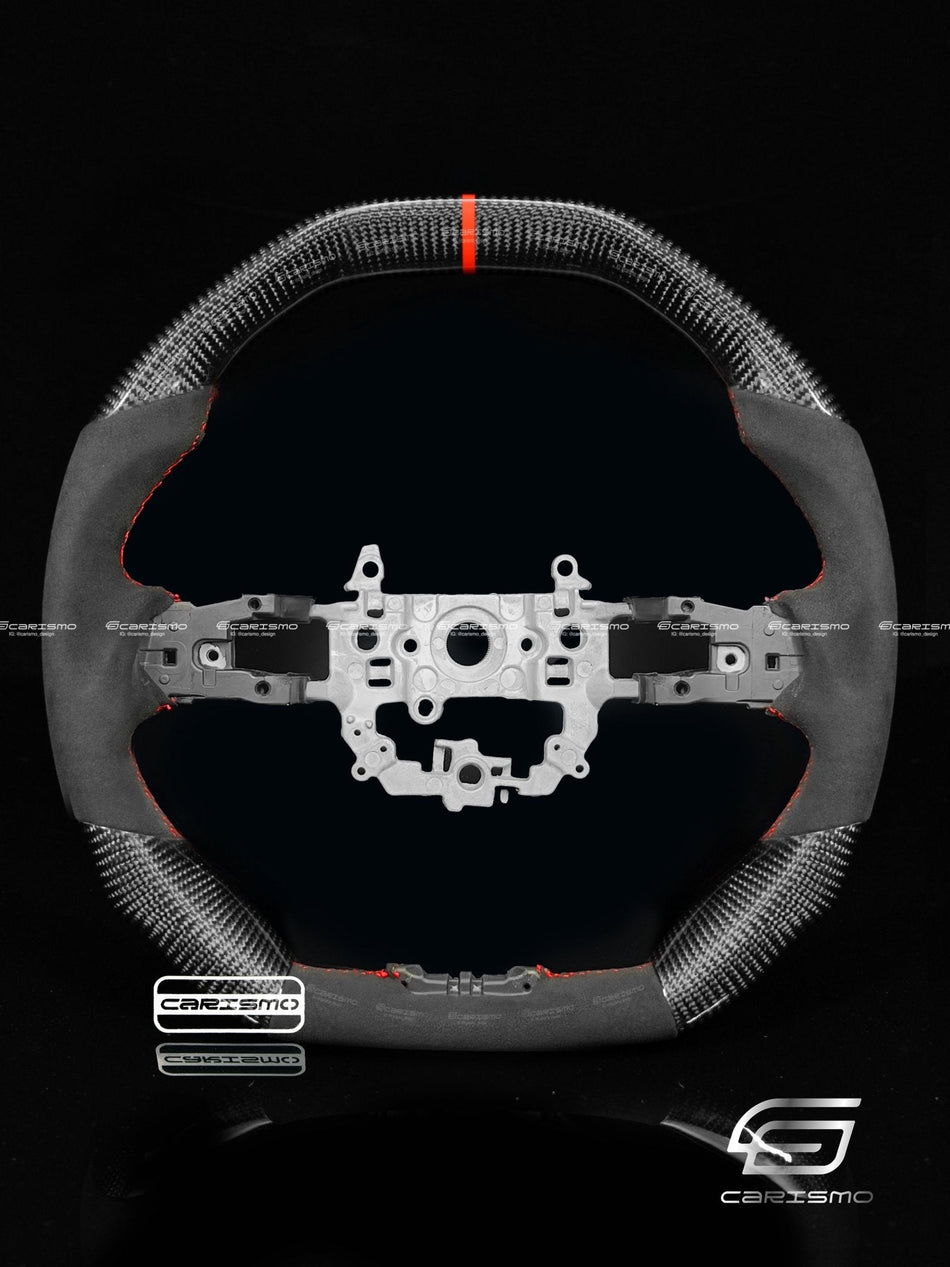 Carismo Steering Wheel For Honda Civic (FE) / Type R (FL5) - Signature - Gloss Carbon - Alcantara