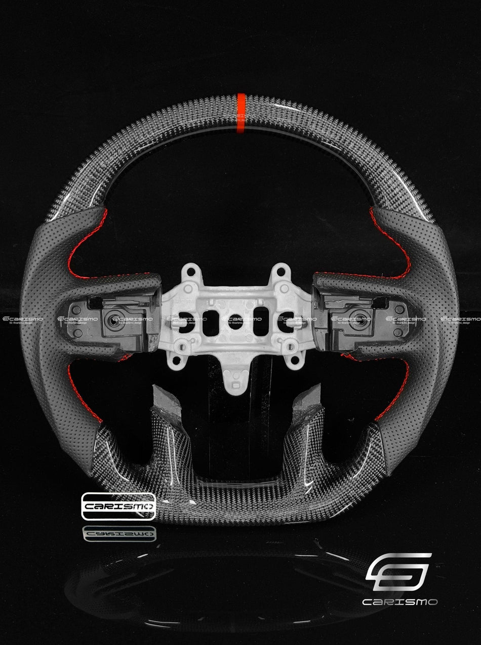 Carismo Steering Wheel For Ram 1500 TRX (DT) - Sport - Gloss Carbon - Perforated Leather