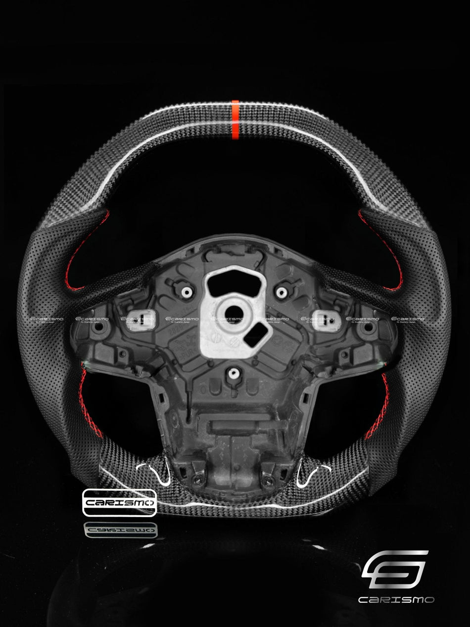 Carismo Steering Wheel For Toyota Supra (MKV) - Signature - Gloss Carbon - Perforated Leather
