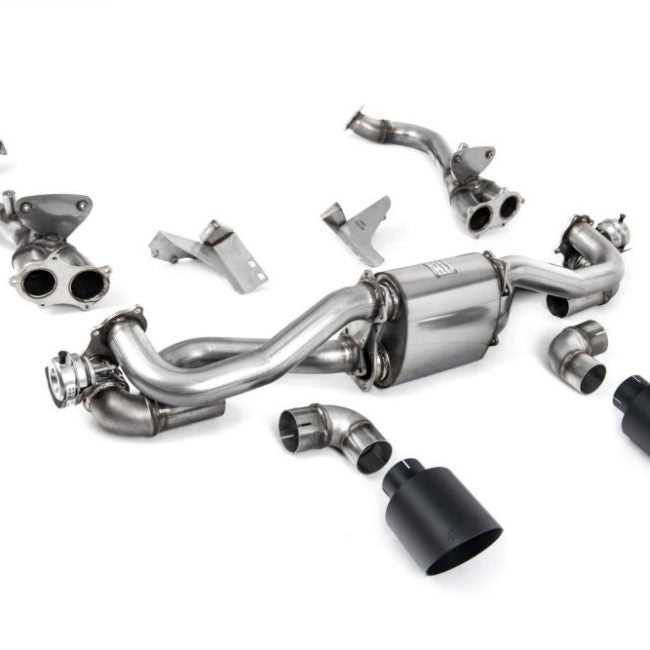 Milltek Valved &amp; Resonated Particulate-Filter-Back Exhaust System with GPF / OPF Bypass for 982 Porsche 718 Boxster GTS 4.0 and Cayman GT4 (manual, post-Feb)