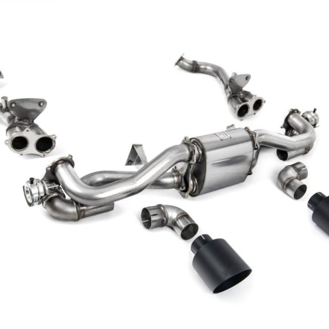 Milltek Valved Particulate-Filter-Back Exhaust System with GPF / OPF Bypass for 982 Porsche 718 Cayman GT4 (pre-Feb)