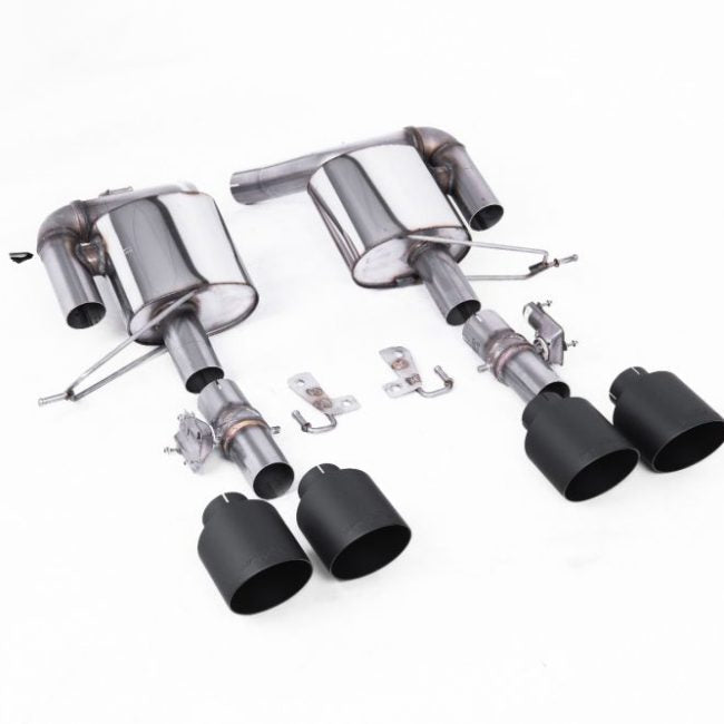 Milltek Valved &amp; Resonated Rear Silencers for L494 Land Rover Range Rover Sport SVR (facelift)