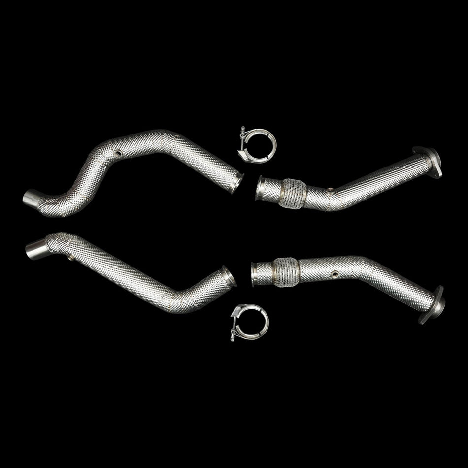 BlackBoost Land Rover Defender P525 508PS-V8 5.0L V8 S/C Catless Downpipes