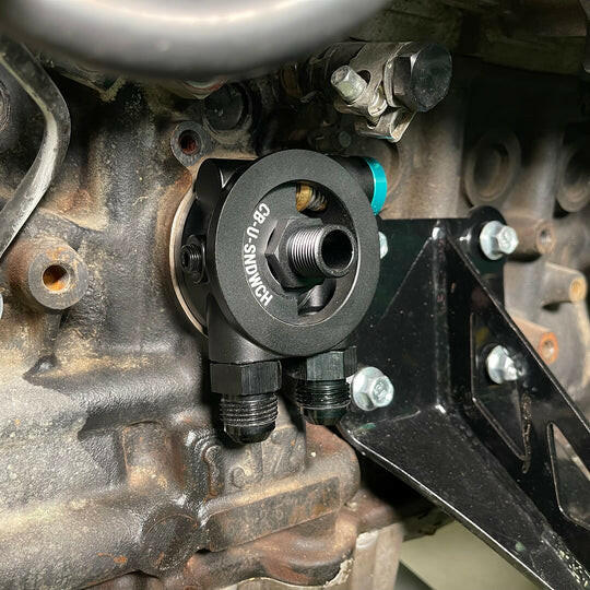 Chase Bays Oil Cooler Block Adapter Kit | Toyota 1JZ / 2JZ (CB-JZ-SNDWCH).