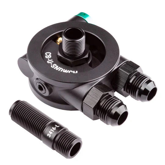 Chase Bays Oil Cooler Block Adapter Kit | Toyota 1JZ / 2JZ (CB-JZ-SNDWCH).
