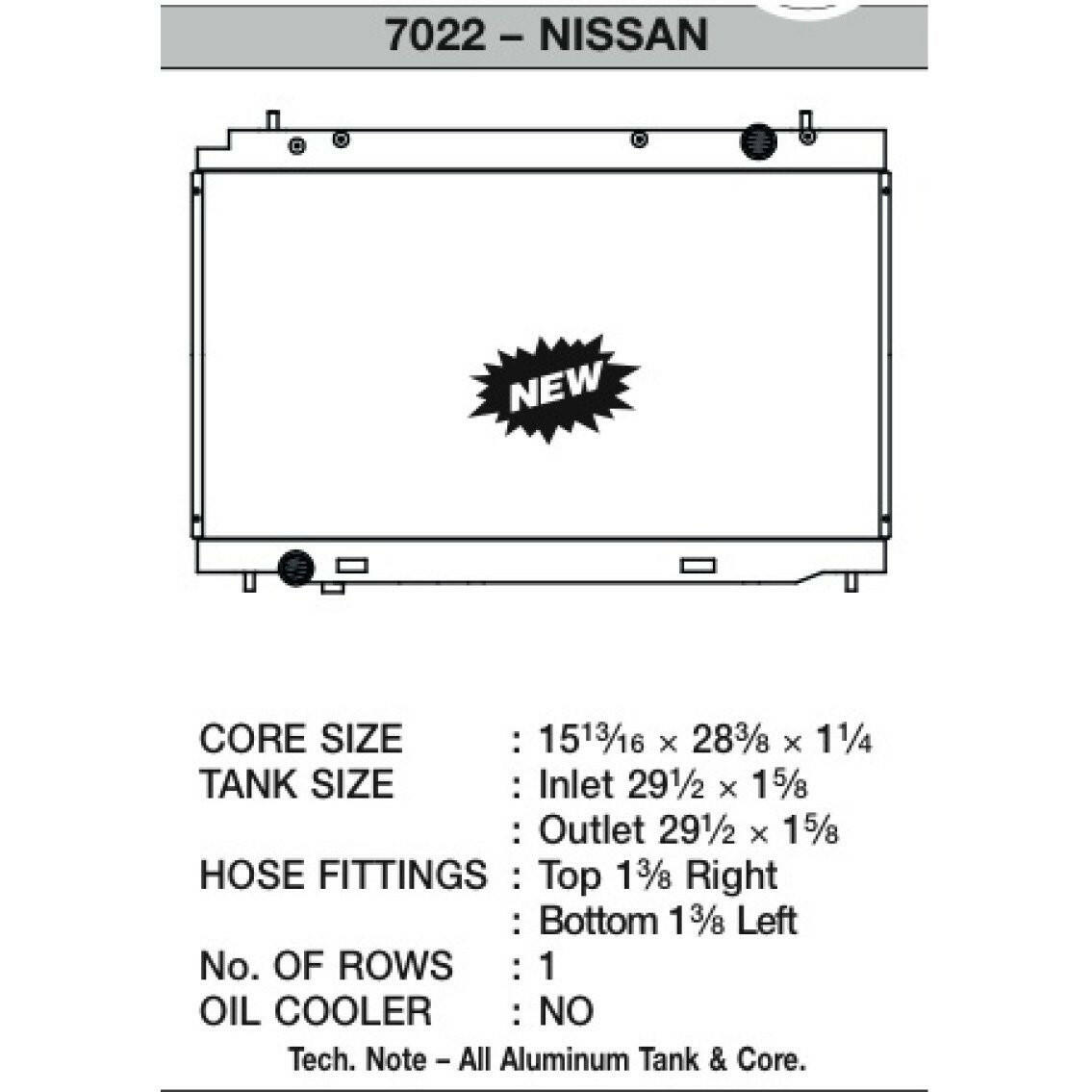 CSF Aluminum Racing Radiator | 2008-2017 Nissan 370Z A/T (7011).