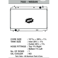 CSF Aluminum Racing Radiator | 2008-2017 Nissan 370Z A/T (7011).
