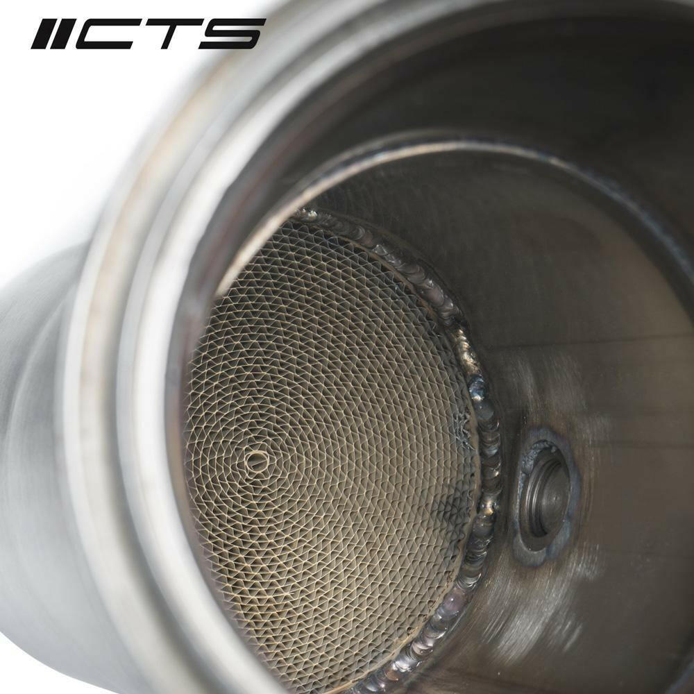CTS Turbo 4.5” High Flow Cat | 2020-2021 Toyota Supra A90 3.0L (CTS-EXH-DP-0024-S-CAT).