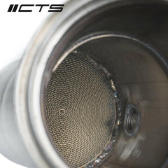 CTS Turbo 4.5” High Flow Cat | 2020-2021 Toyota Supra A90 3.0L (CTS-EXH-DP-0024-S-CAT).