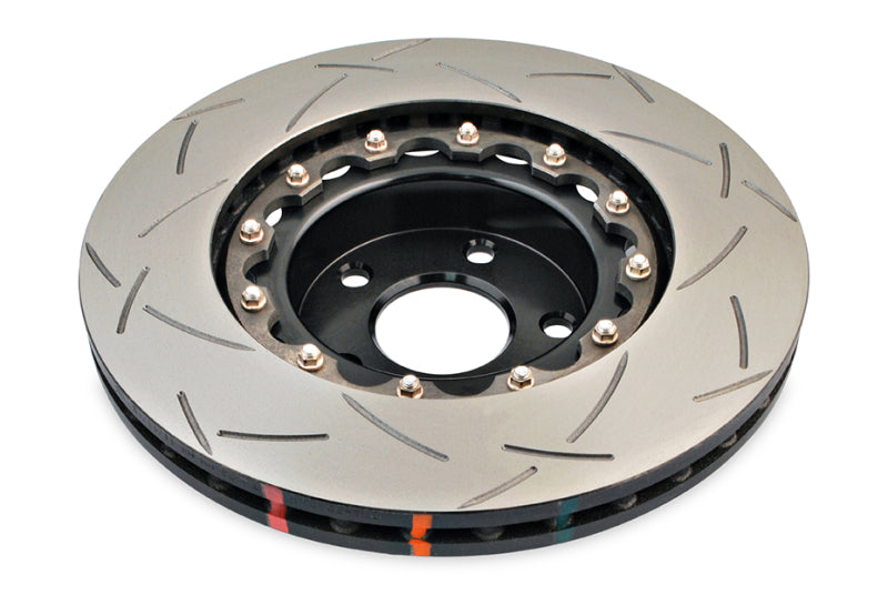 DBA 02-10 WRX / 13+ FR-S / 13+ BRZ Premium Front Slotted 5000 Series 2 Piece Rotor w/ Black Hat