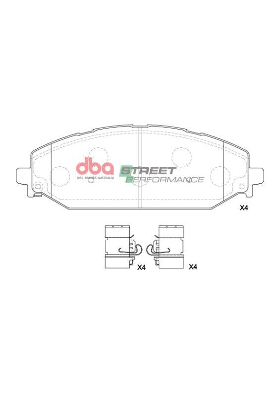 DBA 2018+ Ram 1500 TRX SP Performance Front Brake Pads