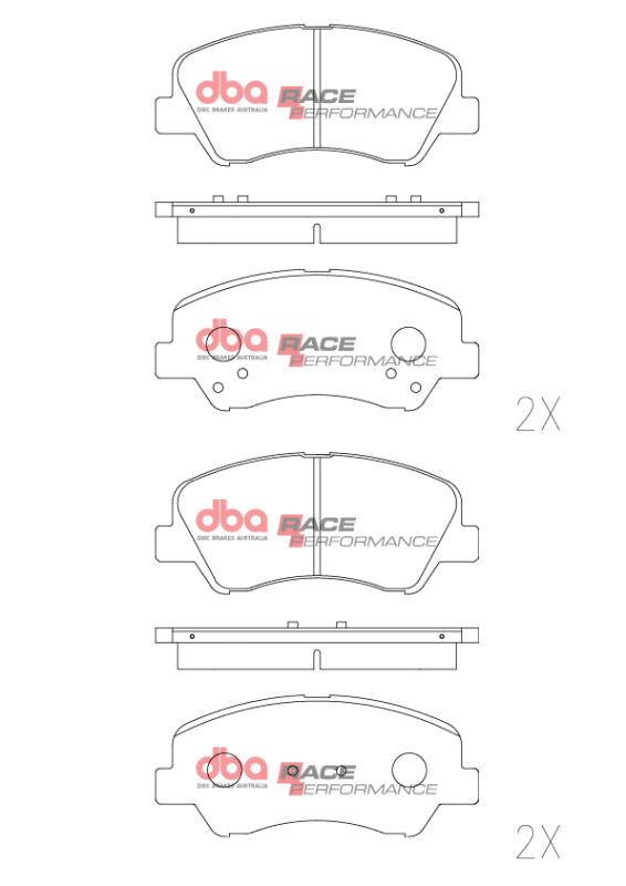 DBA 11-16 Hyundai Accent Front RP Performance Brake Pads