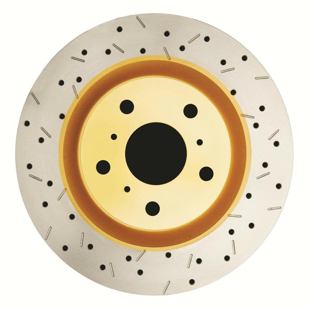 DBA Drilled/Slotted Rear Brake Rotor | Multiple Fitments (42659XS).