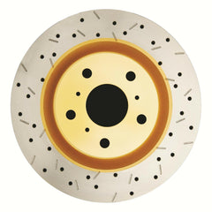 DBA Drilled/Slotted Rear Brake Rotor | Multiple Fitments (42659XS).