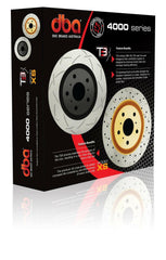 DBA T3 4000 Series Slotted Rotor - Rear | 2016-2017 Ford Focus RS (DBA42969S).
