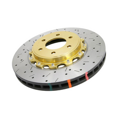 DBA Street Series Drilled & Slotted Disc Brake Rotor (REAR) | 2015+ Ford Ecoboost Mustang (DBA2165BLKX).